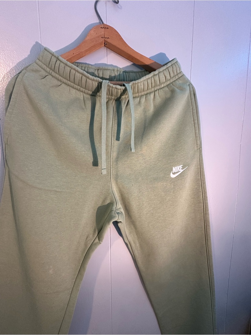 Nike menswear Sage Green Fleece Joggers - Picture 3 of 4
